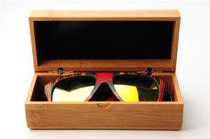 Handmade Natural Bamboo Wood Sun Glasses Box