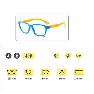 Anti-blue Light Silicone Glasses for Children