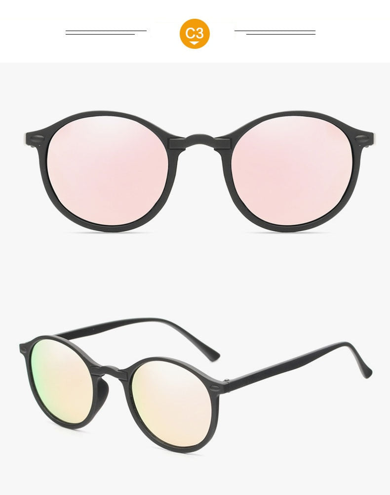 Round Polarized Sunglasses