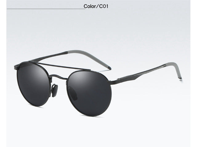 Round Retro Polarized Sunglasses Unisex