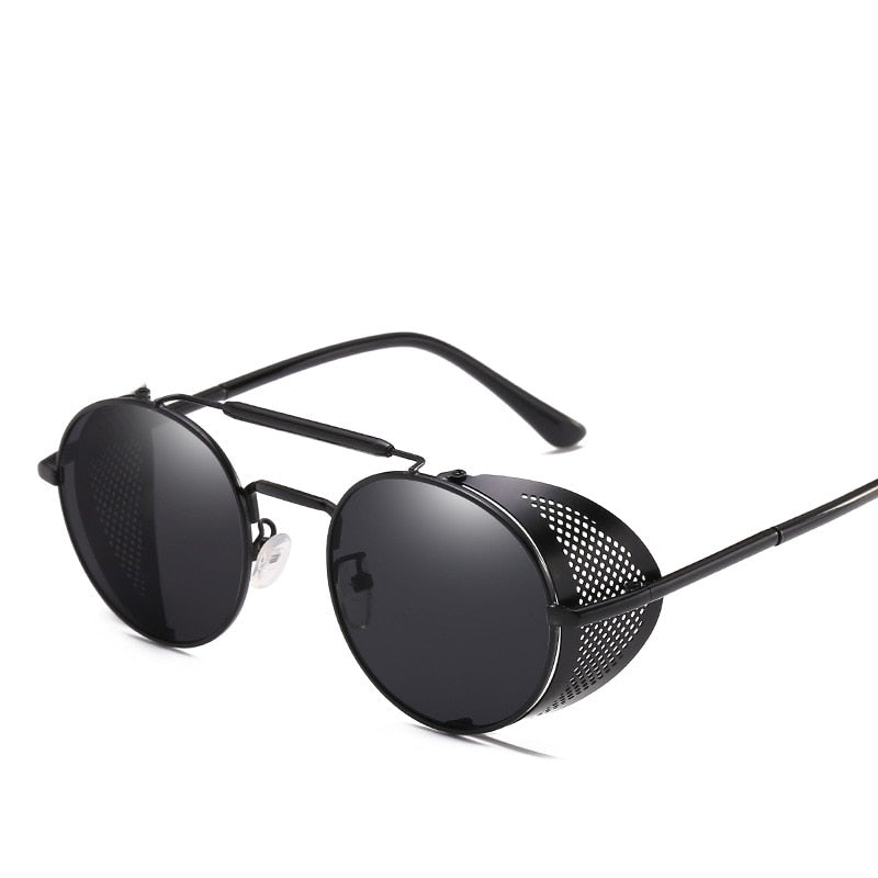 Steampunk Round Metal Sunglasses