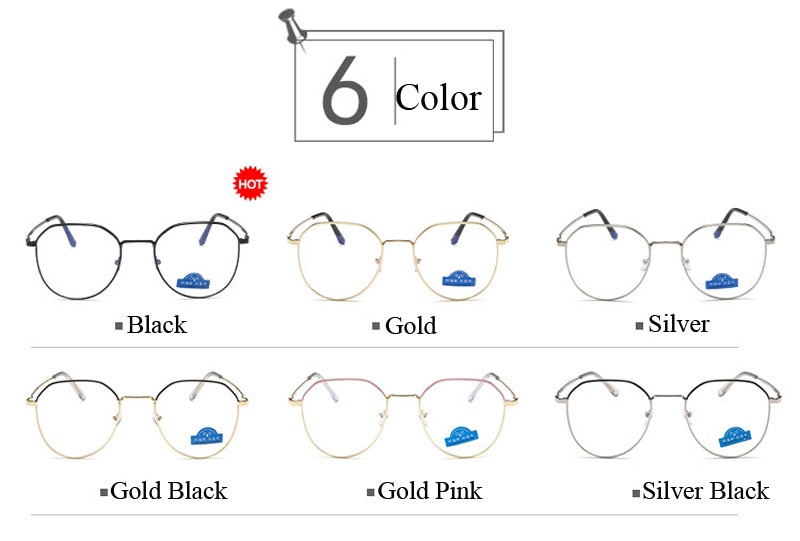 Metal Anti Blue Light Blocking Glasses