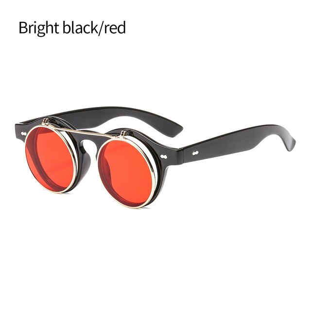 Classic Double flip Round Sunglasses